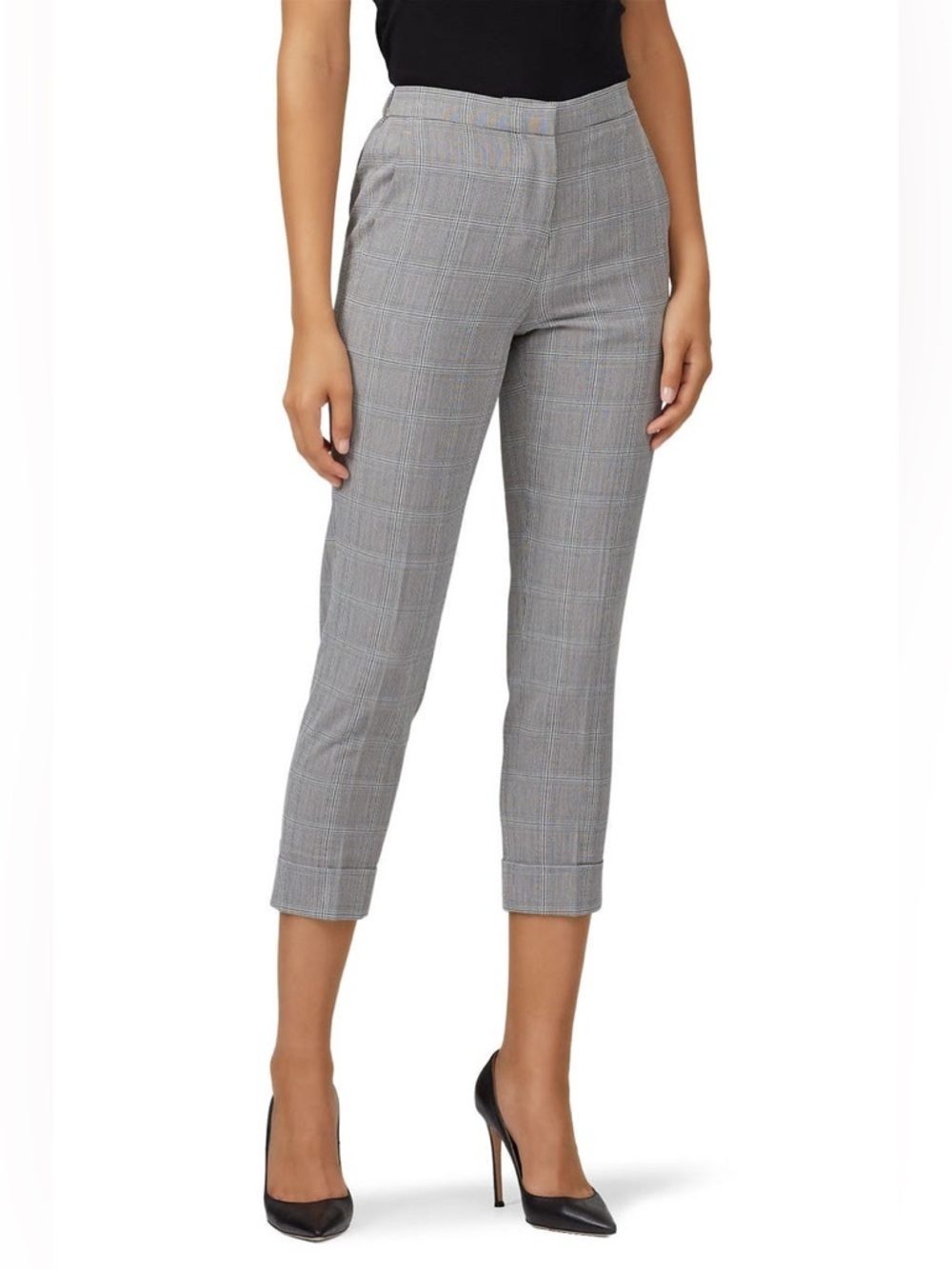 BROCHU WALKER The Westport Plaid Pants, Size M, cropped trousers academia preppy